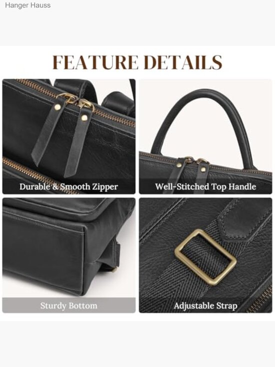 Small Leather Fashion Backpack Anti-theft RFID Travel Bag Laptop main image 5